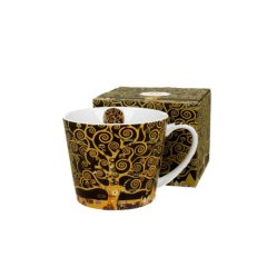 Porcelánbögre, 610ml, dobozban, Klimt:Életfa