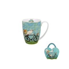 Porcelánbögre 350ml, díszcsomagolásban, Bicycle