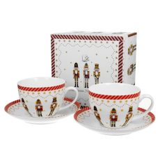   Porceláncsésze+alj, 270ml, 2 személyes, dobozban, Christmas Nutckracker