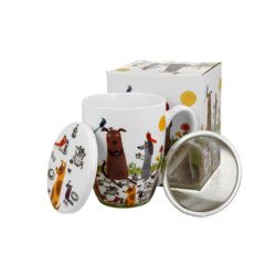   D.G.53883 Porcelánbögre 460ml, díszcsomagolásban, Dog picnic