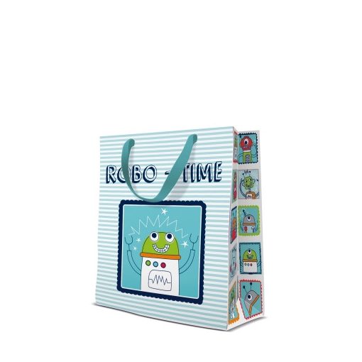 Robo-Time papír ajándéktáska medium 20x25x10cm