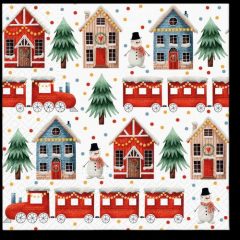 Cozy Christmas town papírszalvéta 33x33cm,20db-os