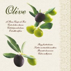 Olive papírszalvéta 33x33cm,20db-os