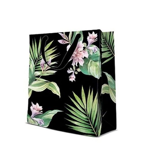 Exotic Flowers papír ajándéktáska medium 20x25x10cm