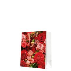 Red Bouquet papír ajándéktáska medium 20x25x10cm