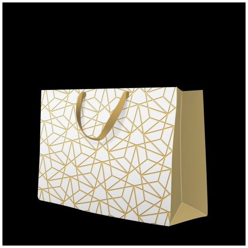 Luxury Mesh papír ajándéktáska horizontal 33,5x26,5x13cm