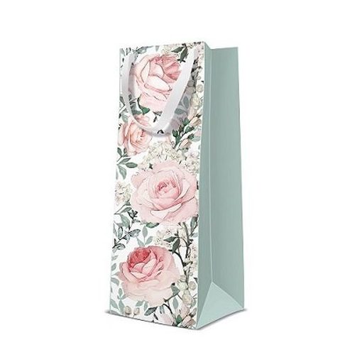 Gorgeous Roses papír ajándéktáska italos 12x37x10cm