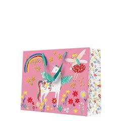   Fairy Unicorn papír ajándéktáska horizontal 33,5x26,5x13cm