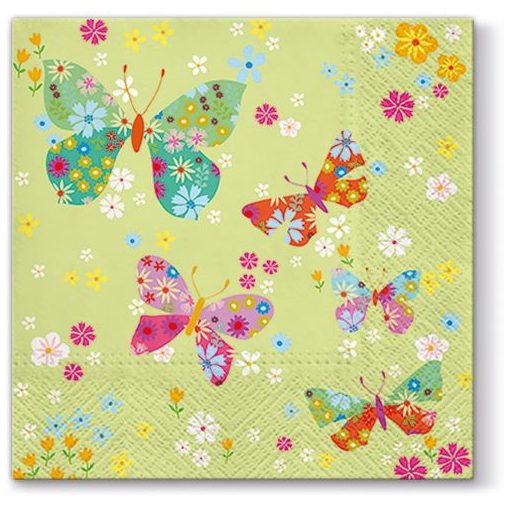 Butterflies Around papírszalvéta 33x33cm,20db-os