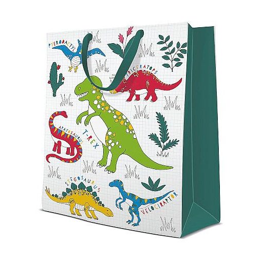 Dinosaur papír ajándéktáska big 30x41x12cm