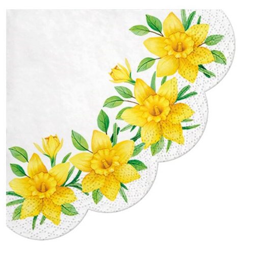 Daffodils in Bloom papírszalvéta 32 cm,12 db-os