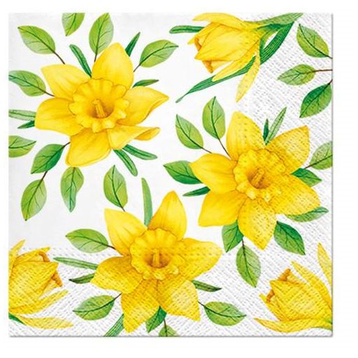 Daffodils in Bloom papírszalvéta 33x33cm,20 db-os