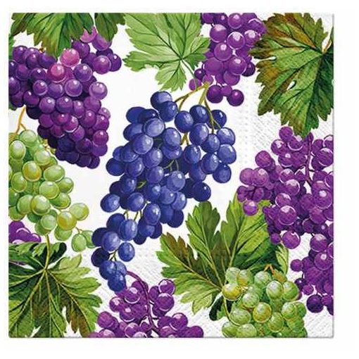 Natural Grapes papírszalvéta 33x33cm,20db-os
