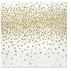 Confetti (gold) papírszalvéta 33x33cm,20db-os