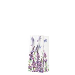Lavender Butterfly papír ajándéktáska keskeny 10x22x7cm