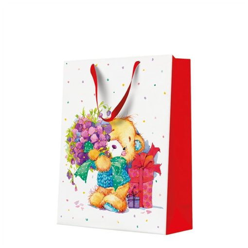 Teddy Bear papír ajándéktáska big 30x41x12cm