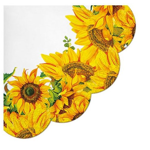 Dancing Sunflowers papírszalvéta 32cm, 12 db-os
