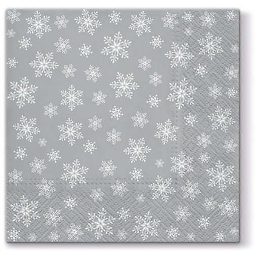 Stars Everywhere  silver papírszalvéta 33x33cm,20db-os