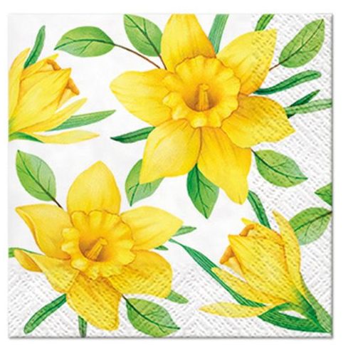 Daffodils in Bloom papírszalvéta 25x25cm, 20db-os
