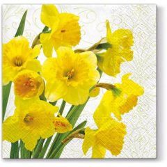 Yellow Daffodils papírszalvéta 33x33cm,20db-os