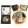 Kézitükör nagyítós, fémkeretben, dobozban 11cm, Klimt: Lady with Fan 