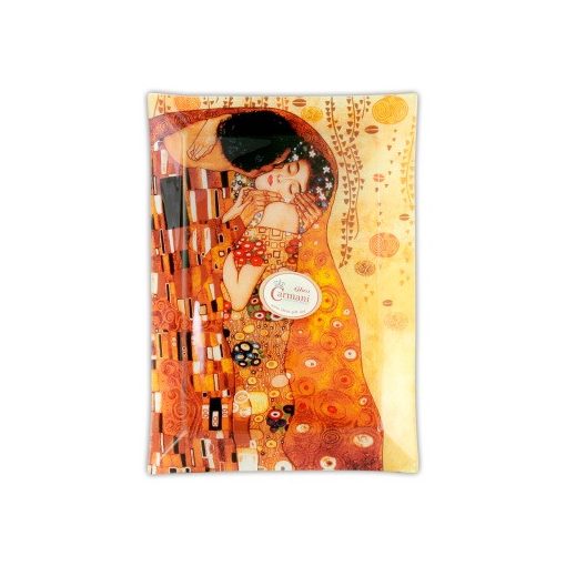Üvegtányér 28x20cm Klimt: The Kiss