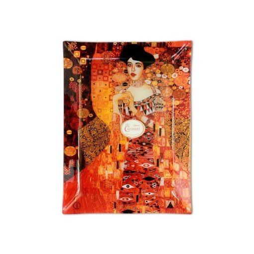 Üvegtányér 32x24cm Klimt: Adele Bloch