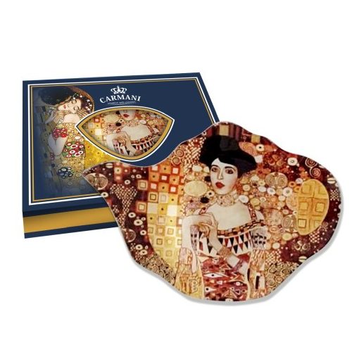 Üveg teafiltertartó 15x11,4cm, Klimt: Adele
