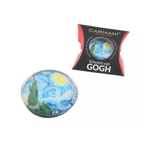 Hűtőmágnes 3cm, Van Gogh: Csillagos éj
