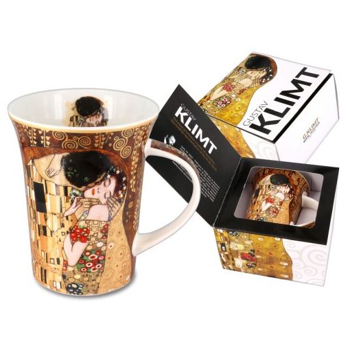 Porcelánbögre Klimt dobozban ,350ml,Klimt:The kiss