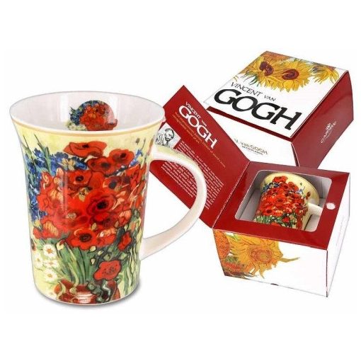 Porcelánbögre 350ml, Van Gogh: Pipacsok és százszorszépek