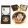 Kézitükör nagyítós, fémkeretben, dobozban, 11cm, Klimt: The family