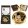 Kézitükör nagyítós fémkeretben, dobozban, 11cm,Klimt:The Kiss