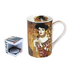 Porcelánbögre dobozban, 400ml,Klimt: Adele