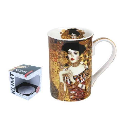Porcelánbögre dobozban, 400ml,Klimt: Adele