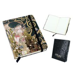 Jegyzetfüzet vonalas, 10,5x14,5cm, Klimt: The Kiss