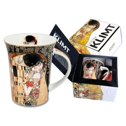 Porcelánbögre Klimt dobozban,350ml,Klimt: The Kiss