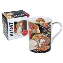 Porcelánbögre KLIMT  dobozban ,400ml,Klimt: Vizikígyók