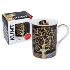 Porcelánbögre KLIMT dobozban,400ml,Klimt:Életfa