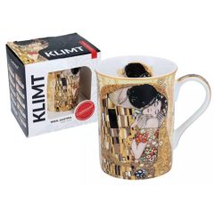 Porcelánbögre dobozban, 360ml, Klimt: The Kiss