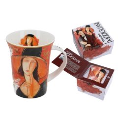   Porcelánbögre 350ml, Amedeo Modigliani: Jeanne Hebuterne kalapban