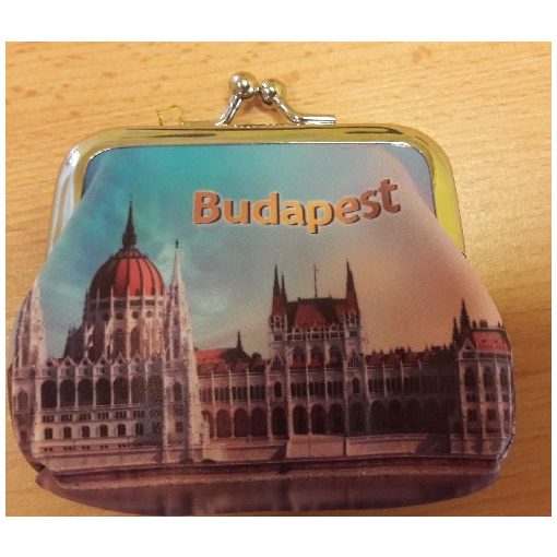 Műanyag csatos pénztárca Budapest országház