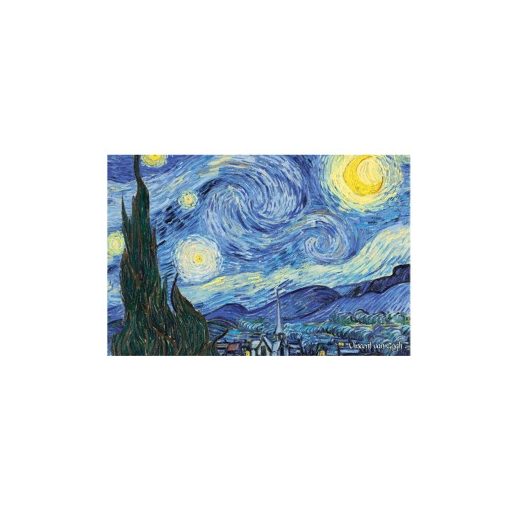 Vászonkép fakereten ,20x30cm,Van Gogh: Csillagos éj