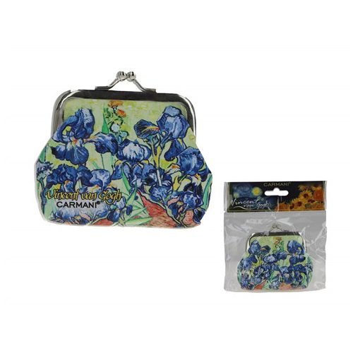 Műbőr pénztárca 9x7,5x2cm, Van Gogh: Írisz