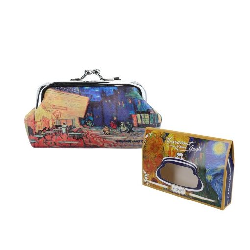 Műbőr pénztárca 20x10x1cm, Van Gogh: Kávéház Éjjel