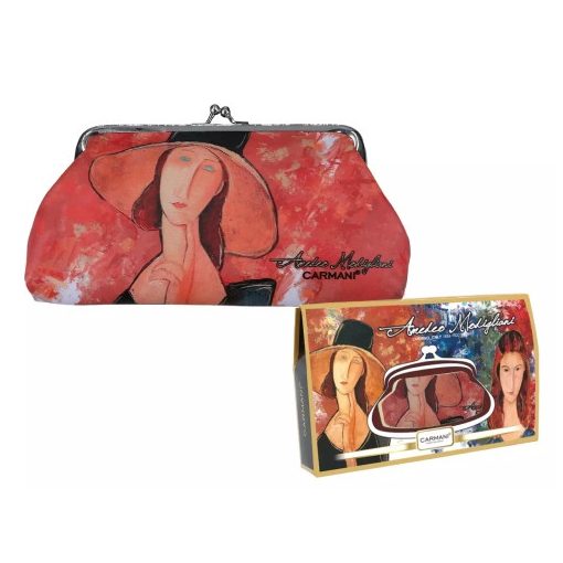 Műbőr pénztárca 20x10x1cm, Modigliani