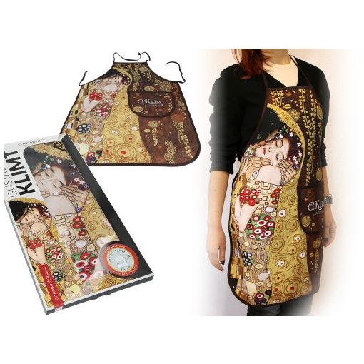 Kötény 59x77cm,polyester, Klimt: The Kiss