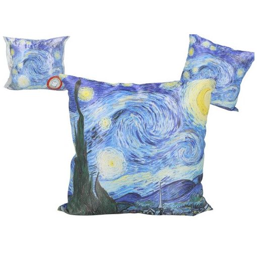 Párna 45x45cm,polyester,Van Gogh: Csillagos éj