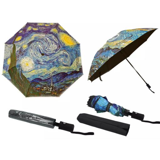 Automata esernyő 100cm,összezárva 24cm, Van Gogh: Csillagos éj