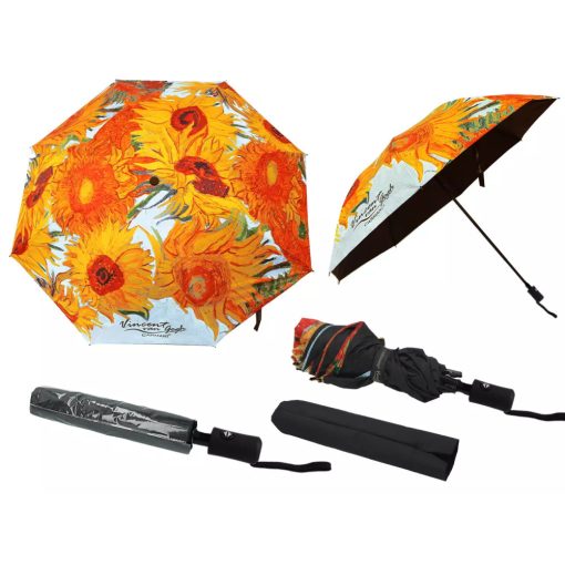 Automata esernyő 100cm,összezárva 24cm, Van Gogh: Napraforgók